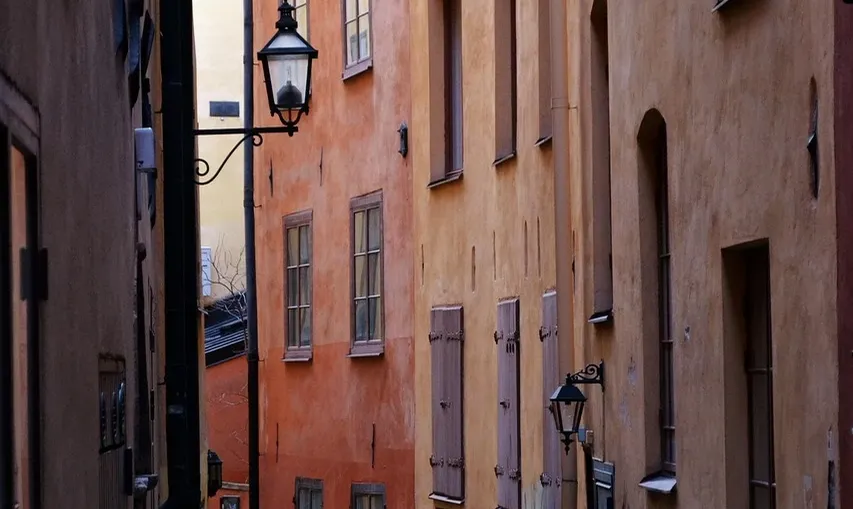 Serie Stockholm – Modelle E1140Z/848 und E848S-SK HOPPE-SchnellstiftPlus-Edelstahl-Flachrosetten-Türgriff-Garnitur mit Schlüsselrosetten für Innentüren